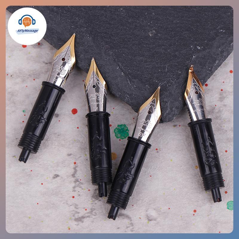 AFl 1 ชิ้น จินห่าว #5 Fountain ปากกา Nibs เปลี่ยนโลหะ EF/F/M สําหรับ 82 88 95 100 Mini ปากกาโรงเรียน