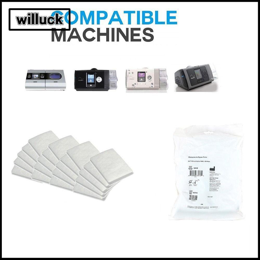 WILLUCK ตัวกรอง CPAP 10 ชิ้น, ตัวกรองโฟมแบบใช้แล้วทิ้งที่สะดวก, CPAP ละเอียดพิเศษสากล|สําหรับ Resmed Airsense