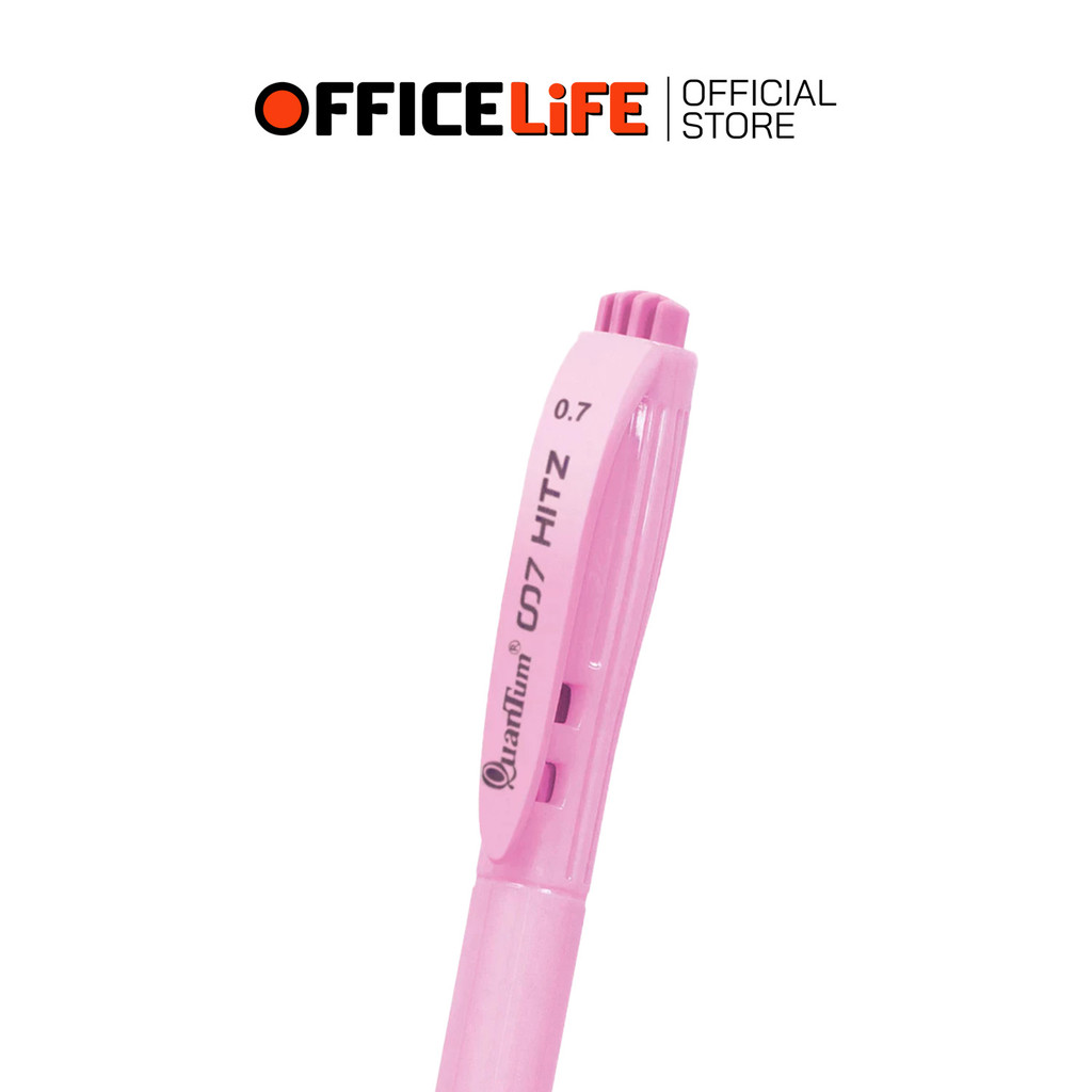 Quantum (ควอนตัม) ปากกาลูกลื่น รุ่น 007 Hitz ขนาด 0.7 สีพาสเทล ( 25 ด้าม / กระบอก ) — صورة 4