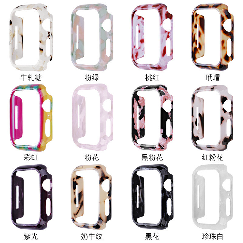 เคสป้องกันเรซินกลวงครึ่งแพ็คเหมาะสําหรับ Apple iwatch11 รุ่น 10/987SE