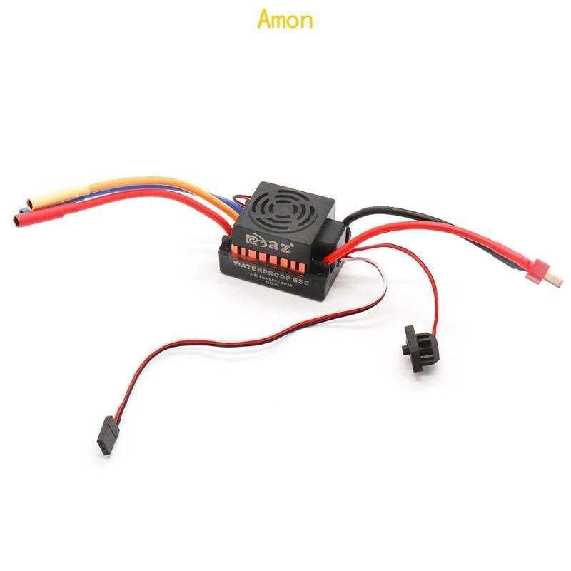 Amon กันน้ํา Esc Brushless 1 10 60A ESC Brushless ESC 1 10 Esc เรือระยะไกล