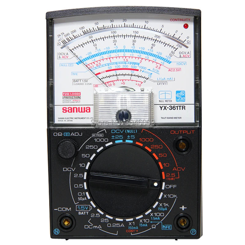 ญี่ปุ่น sanwa YX-361TR มัลติมิเตอร์แบบอนาล็อก ตัวชี้ มัลติฟังก์ชั่น / มัลติมิเตอร์หลายช่วง การตรวจสอ