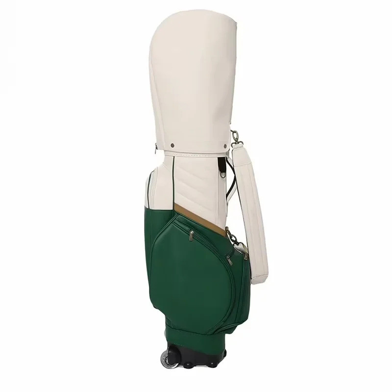 JBoss Golf Custom Golf Cart Bag Leather High End Golf Bag Lightweight for Man with Wheels