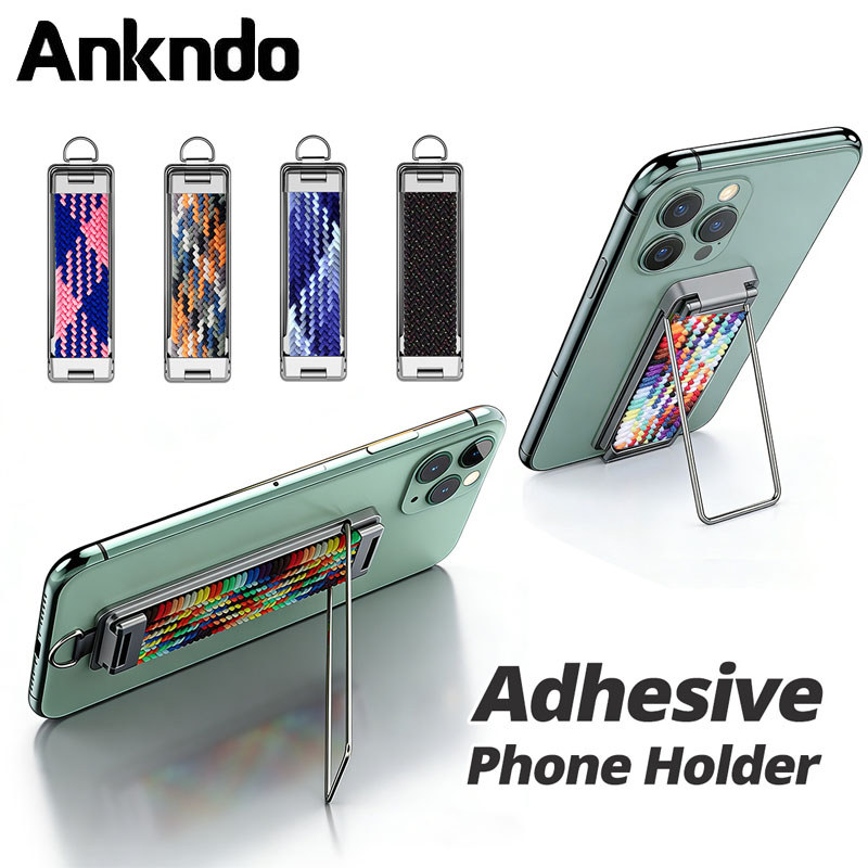 Ankndo Universal Magsafe ที่วางโทรศัพท์มือถือโทรศัพท์มือถือขาตั้งกล้องโลหะสายคล้องนิ้วมือแหวนมือถือขาตั้งด้านหลังพับ Vent