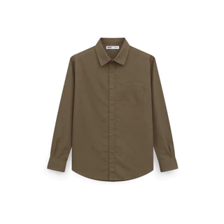 AIIZ (เอ ทู แซด) - AIIZ เสื้อเชิ้ตผู้ชายแขนยาวสีพื้น AIIZ Men's Long Sleeve Shirt