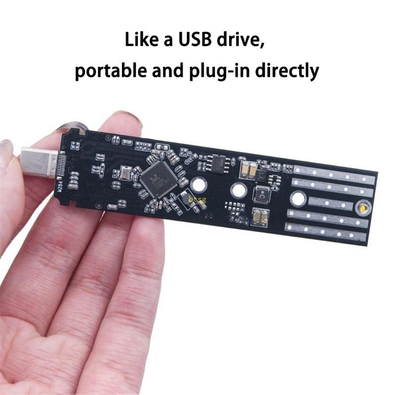 Btsg M 2 สายฮาร์ดไดรฟ์มือถือง่าย Nvme Protocol พร้อม Type C Type A ภายนอก M 2