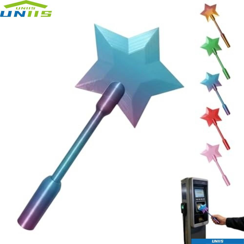 UNIIS ที่ใส่บัตรการชําระเงินแบบไร้สัมผัส, ที่ใส่บัตรเครดิต Star Magic Wand Star Wand Tap To Pay, ไม้กายสิทธิ์พิมพ์แบบพกพา, ไม้กายสิทธิ์การชําระเงินบัตรเครดิต