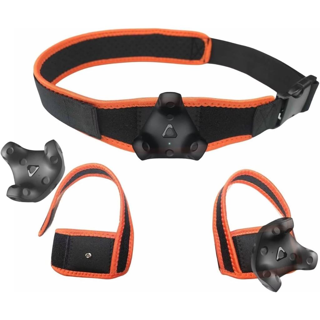 VR Tracker Straps เอว+เท้า 3 in1(รุ่นใหม่ปี 2024) สําหรับ Vive Tracker, Ultimate Tracker, Tundra Tra