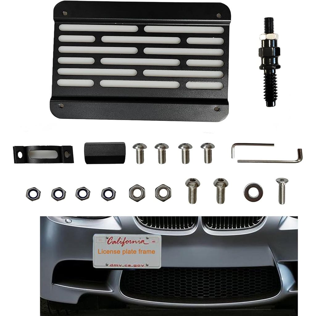 กันชนหน้าตะขอลากป้ายทะเบียนยึดสําหรับ BMW E82 E88 128i 135i E90 E91 E92 E93 325i 328i 335i E39 330i 