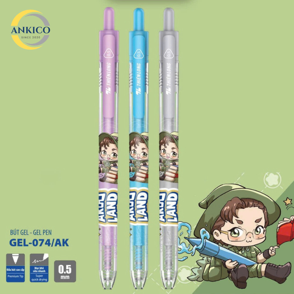 [ราคาโปรโมชั่น] ปากกาเจล COMBO 5 ด้าม AKOOLAND TAHI GEL-074/AK – SMOOTH WRITING, GREAT BUYING