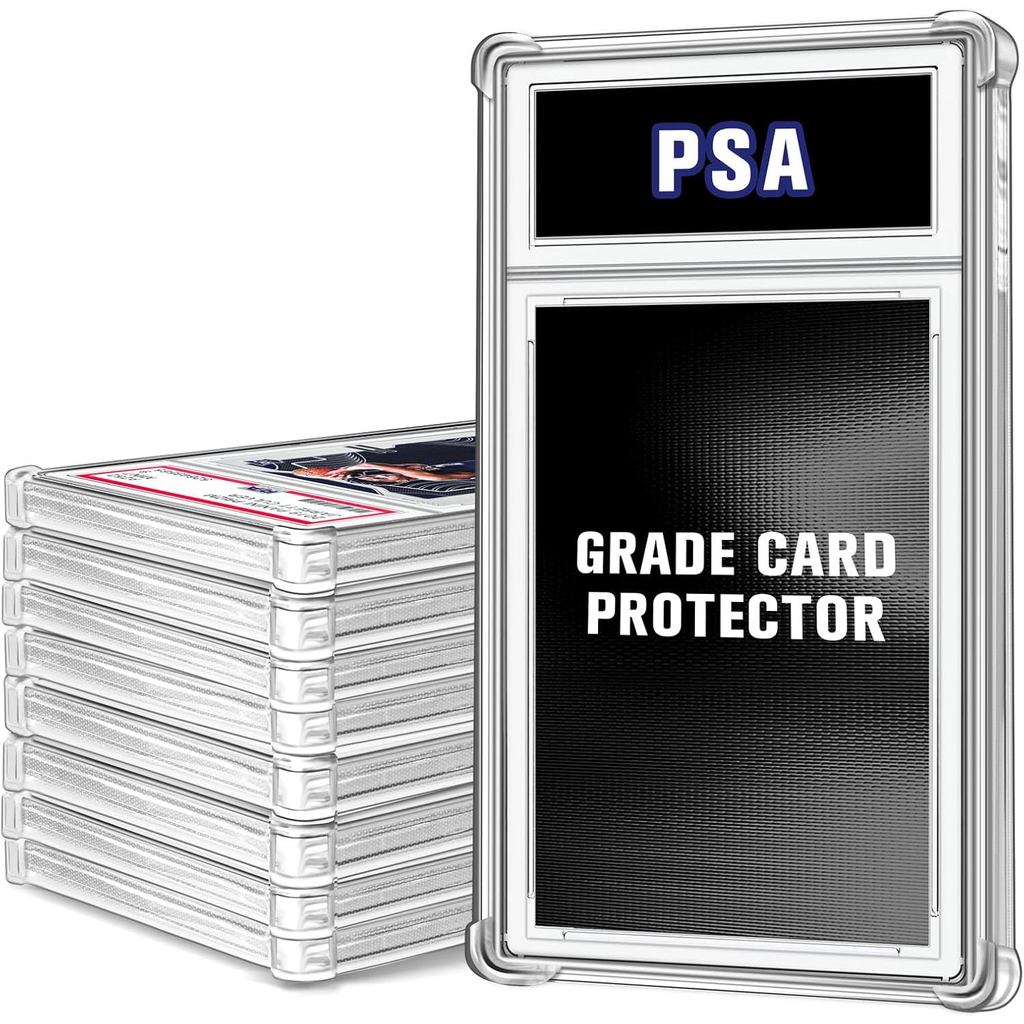 Graded Card Protector 8 Pack, Standard PSA Slab Case, TPU Air Cushion Edge Protectors สําหรับ PSA Sl