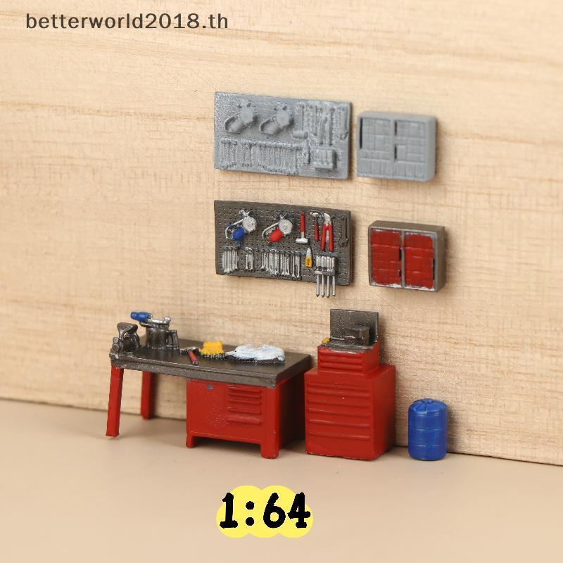 [bet] 1/64 Scale Tool Bench/Pegboard รุ่นโรงรถฉากแสดง Prop อุปกรณ์เสริมคอลเลกชันของขวัญ [TH]