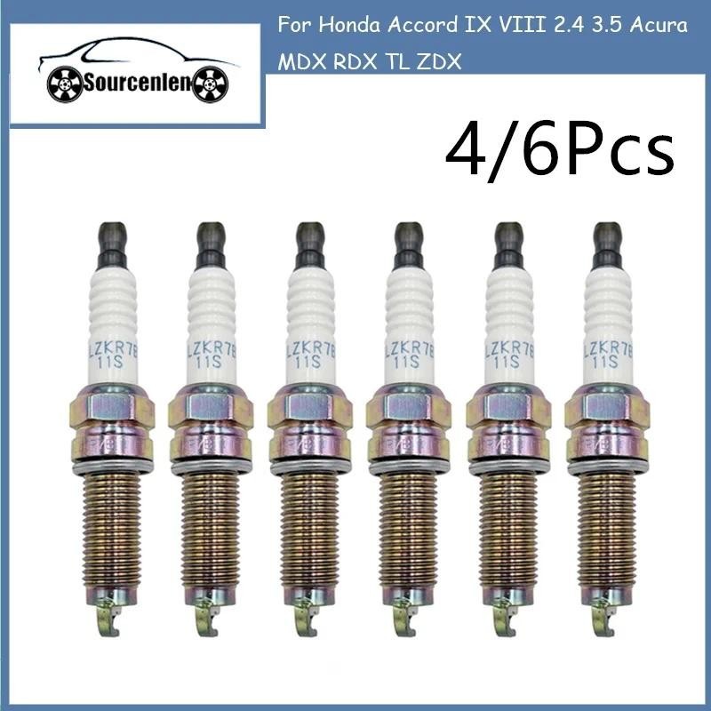 หัวเทียนอิริเดียม ILZKR7B11S 5787 Fit สําหรับ Honda Accord IX VIII 2.4 3.5 Acura MDX RDX TL ZDX ILZK