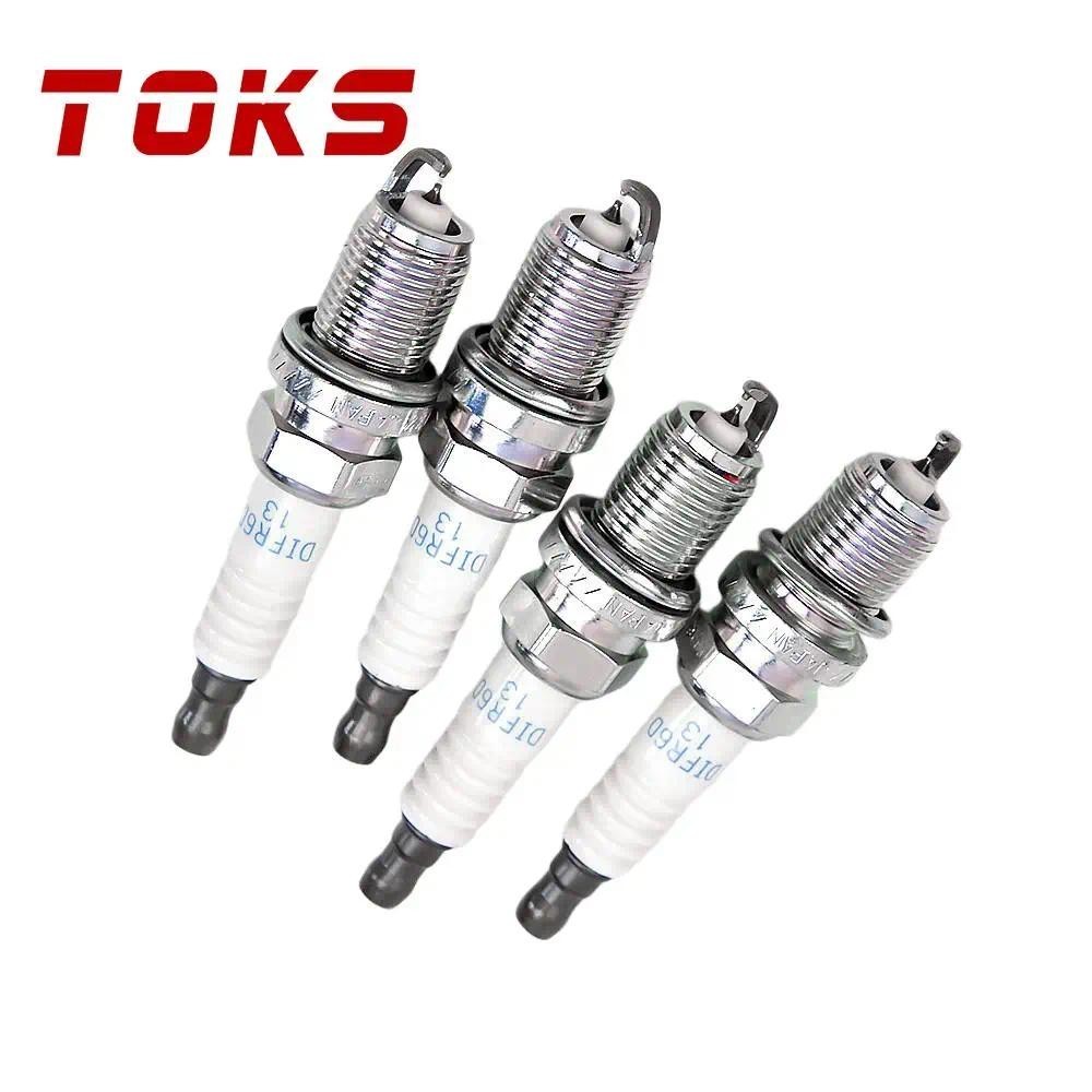 TOKS 4PCS 12290-RB0-J11 หัวเทียนอิริเดียม DIFR6D 13 fit สําหรับ Honda CRZ 1.5L L4 2012-2014 12290RB0