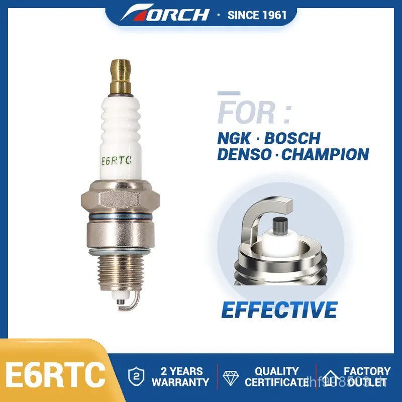 ไฟฉาย E6RTC Standard Series Spark Plug เปลี่ยนสําหรับ BPR6HS สําหรับ BUICK SKYLARK 1961-1962 3.5L/21