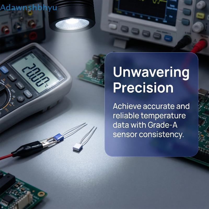 Adhyu RTD PT100 Mini Thin Film Temperature Sensor Class A Probe สําหรับมอเตอร์ความร้อนเกินป้องกันเคร