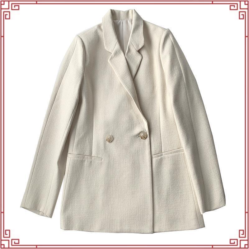 H&M (มือสอง) Blazer เบลเซอร์ สีขาวครีม