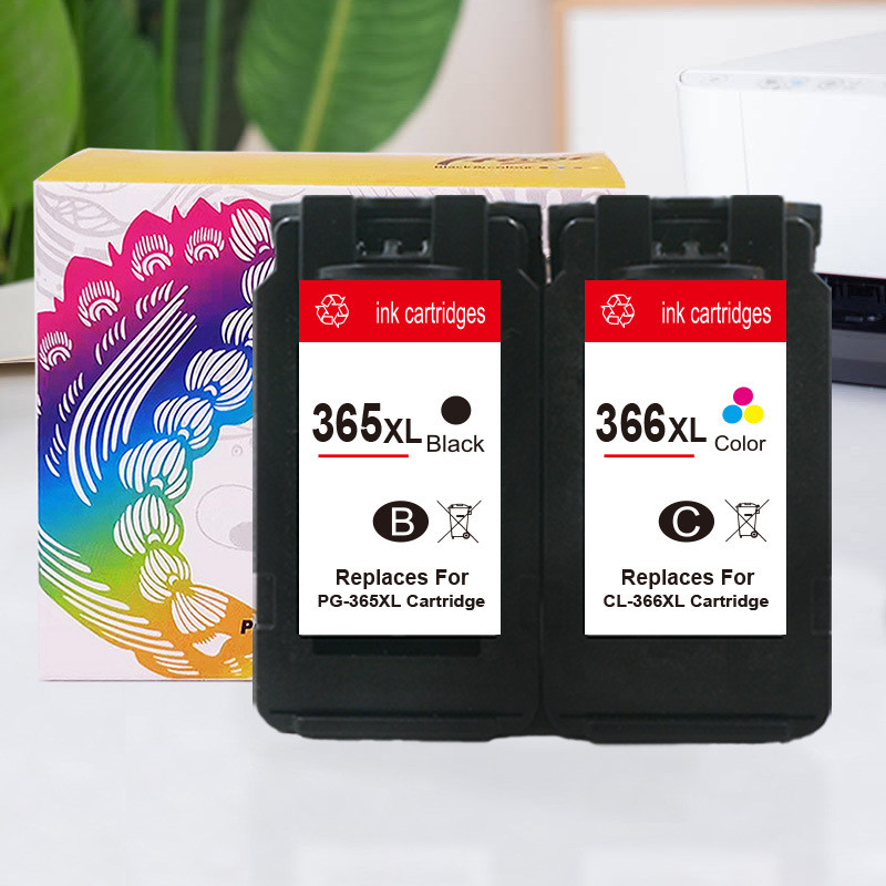 เข้ากันได้กับตลับหมึกสีดํา Canon BC365 สี BC366 Canon 365 XL 366 XL TS3530