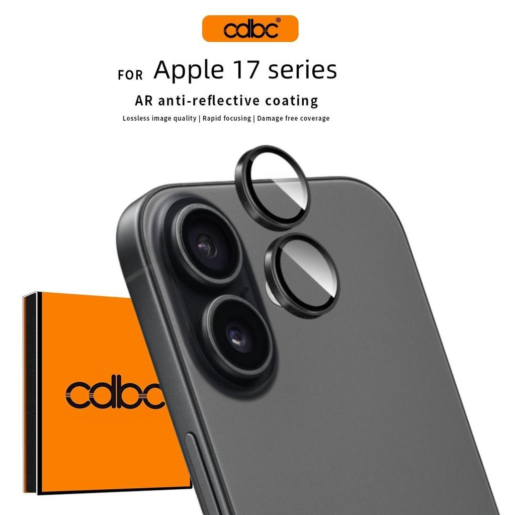CDBC HD Clear AR ตัวป้องกันเลนส์กล้องสําหรับ iPhone 17/iPhone 17air | ทนต่อการขีดข่วนป้องกันหมอกเป็นมิตรกับกรณีติดตั้งง่าย