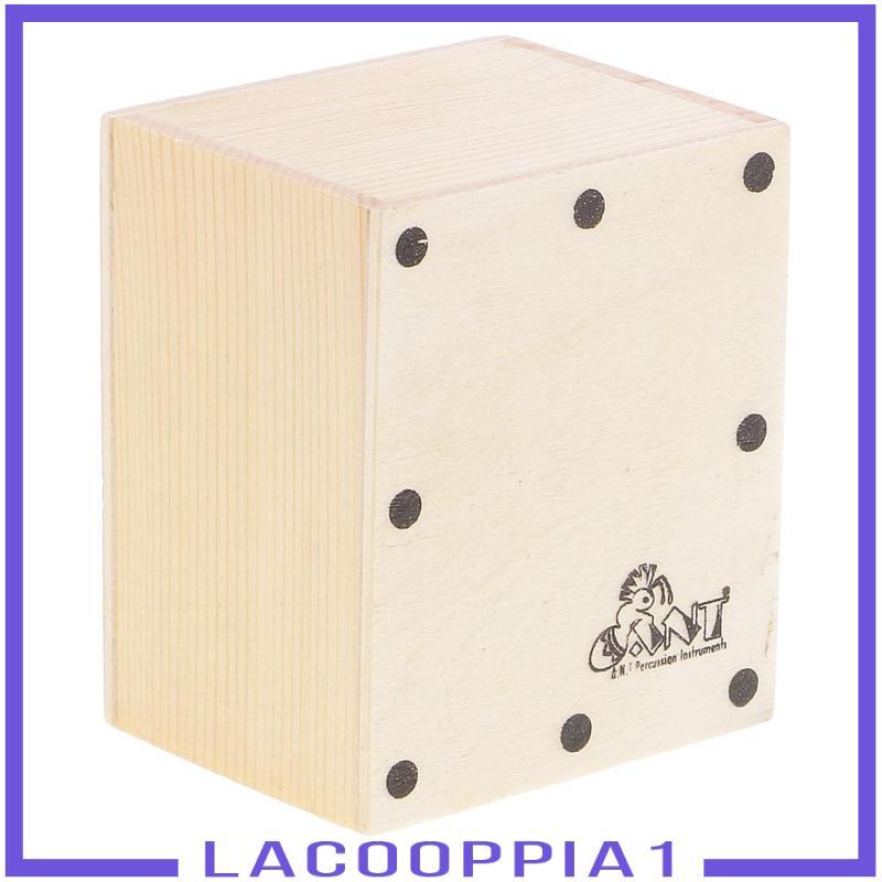 [Lacooppia1] ไม้ขนาดเล็ก Hand Shaker Mini Cajon Band อะไหล่รองรับ 6.5 x 5.2 x 4.3 ซม.