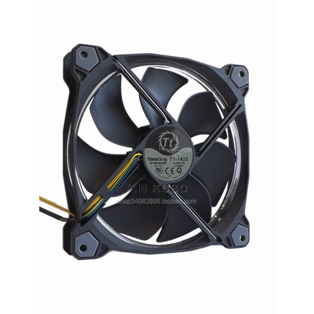 TT-1425 TPG RGB Steel Shadow Series Power Fan 14CM Fan RGB Lighting การออกแบบแผ่นกันกระแทก