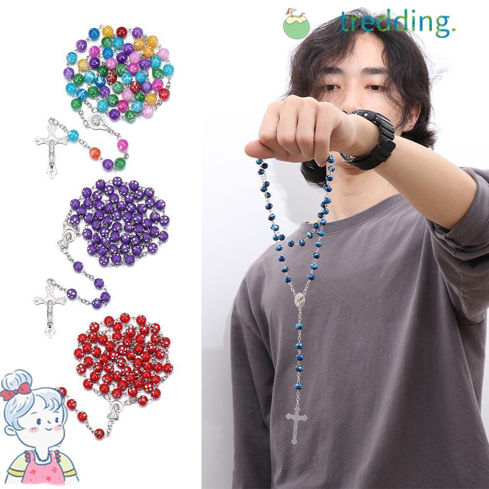 TREDDING491 1 PC คาทอลิกสร้อยคอชุดสร้อยคอจี้หลากหลายรูปแบบ