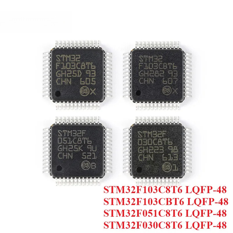 STM32F103C8T6 STM32F103CBT6 STM32F051C8T6 STM32F030C8T6 LQFP-48 STM32 F103CBT6 F051C8T6 F030C8T6 ชิป
