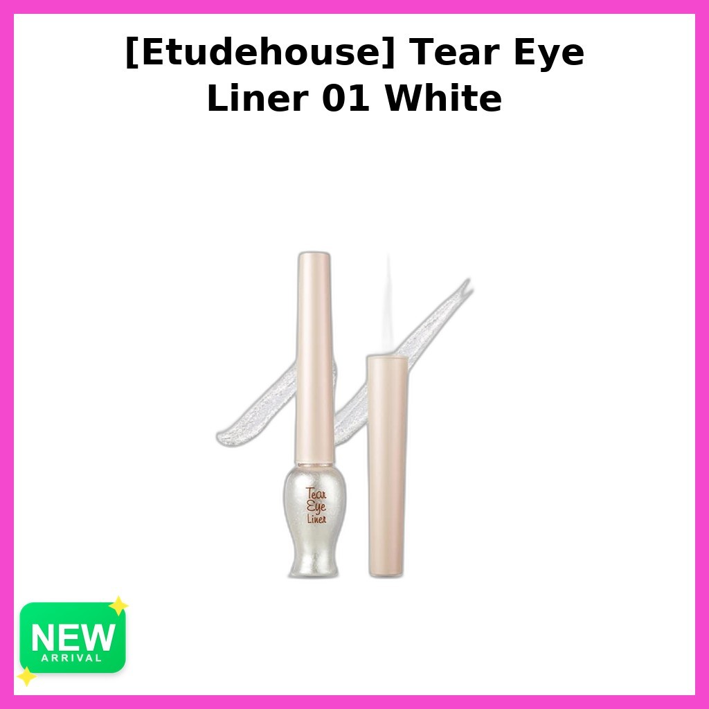 [Etudehouse] Tear Eye Liner 01 White / Korean Eye Liner / Bright Illusion / ของแท้ 100% โดย E-luda