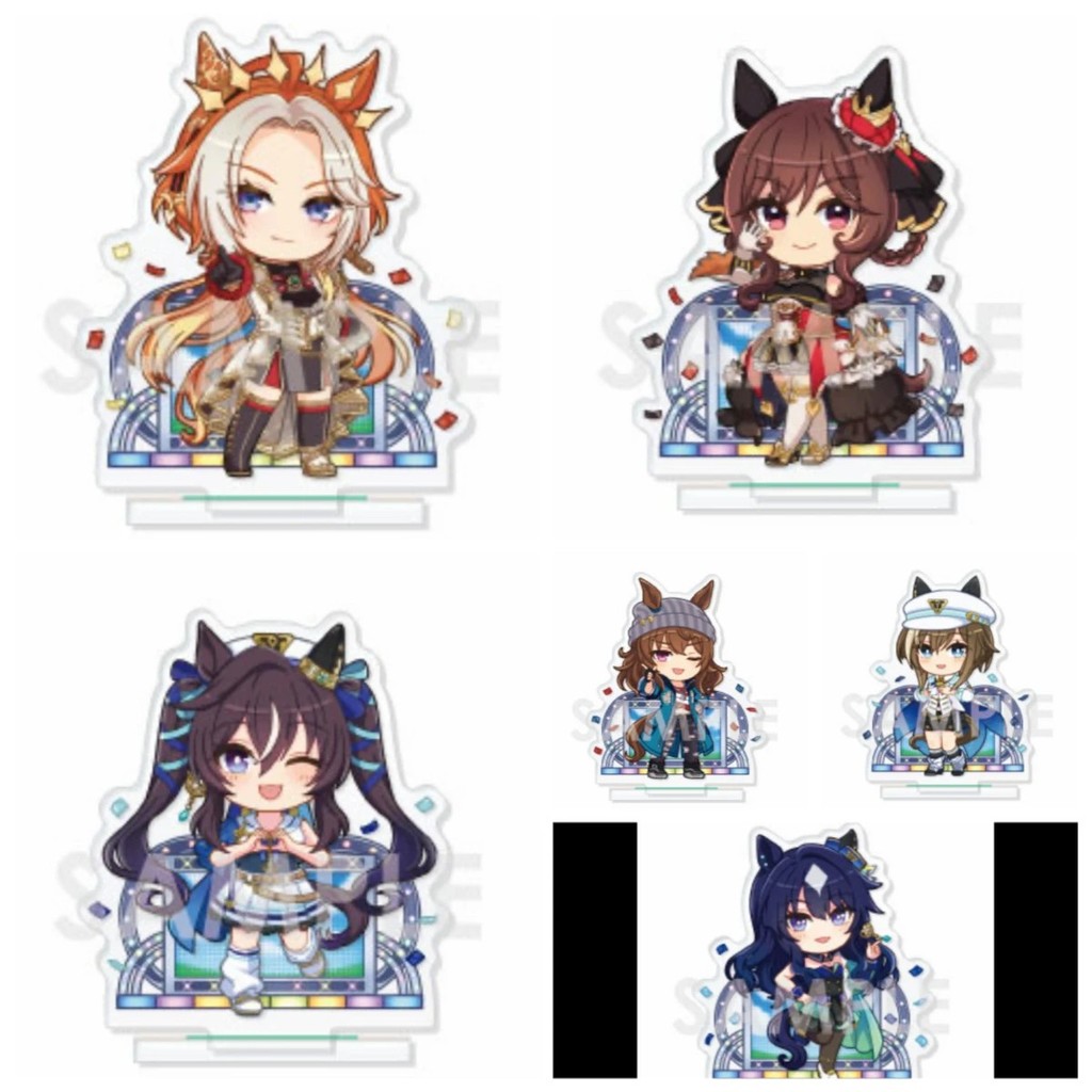 Standee อะนิเมะ Uma Musume สวย Derby รุ่น Mica ตกแต่ง Kitsan สีดํา Verxina Vivilos Cheval Grand Duramente ของขวัญ