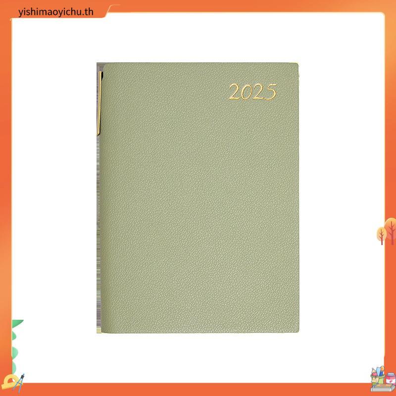 สมุดบันทึก weekly planner planner 2025 2025 หนังสือกําหนดหนึ่งหน้าวันวางแผนงานรายวันการจัดการเวลามูล