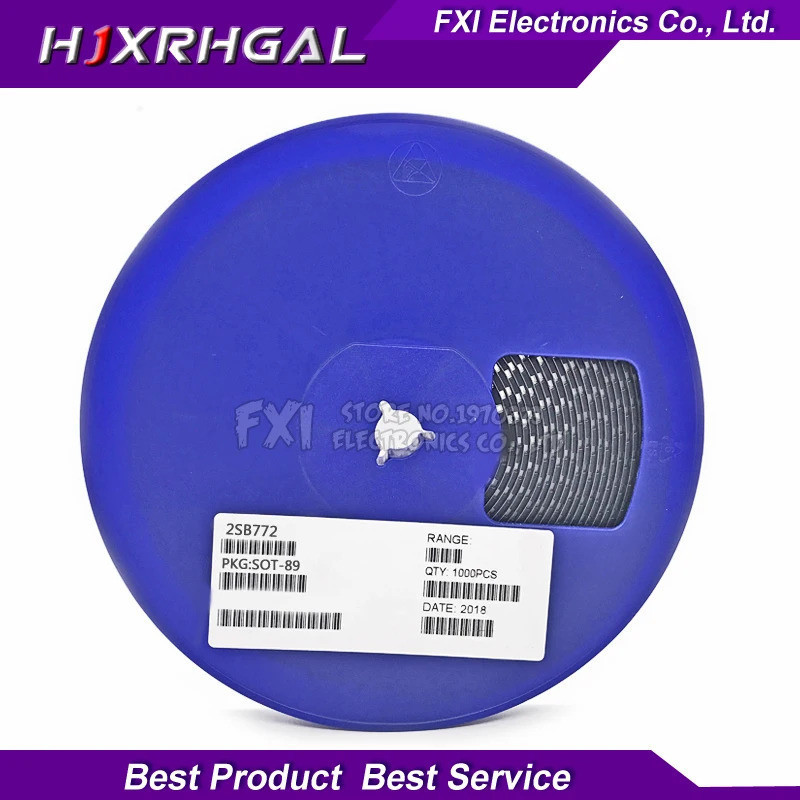 1000PCS 2SB772 B772 SMD PNP MEDIUM POWER ทรานซิสเตอร์ SOT-89