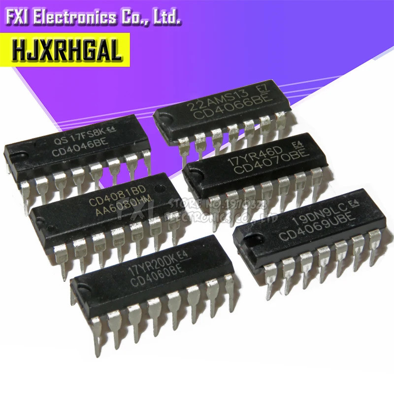 10 CD4068BE CD4081BE CD4060BE CD4066BE CD4069UBE CD4070BE DIP