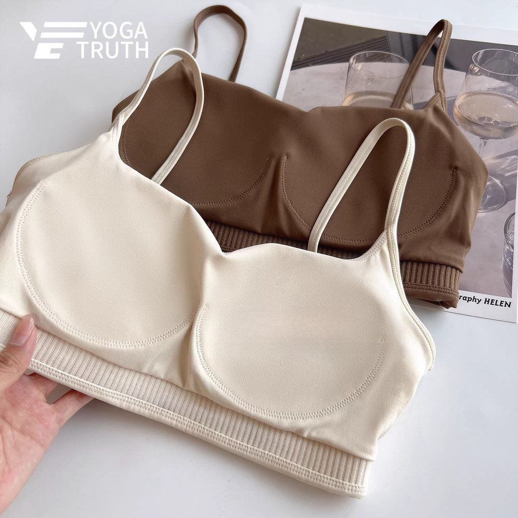 YOGATRUTH สปอร์ตบรารุ่น U-shaped แบบไม่ลื่นหลุด เสริมความงามด้านหลัง สำหรับออกกำลังกายยามและโยคะ