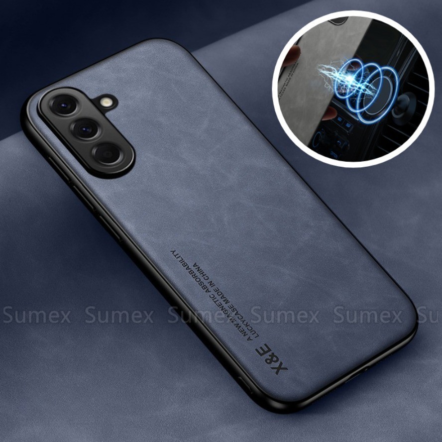 ซองหนังหรูหราสําหรับ Samsung Galaxy A57 A37 A27 A17 A56 A36 A16 5G กันกระแทกธรรมดาสีทึบโทรศัพท์ฝาหลังแฟชั่นเลนส์กล้องเคสป้องกัน Samsunga57 Samsunga37 4G