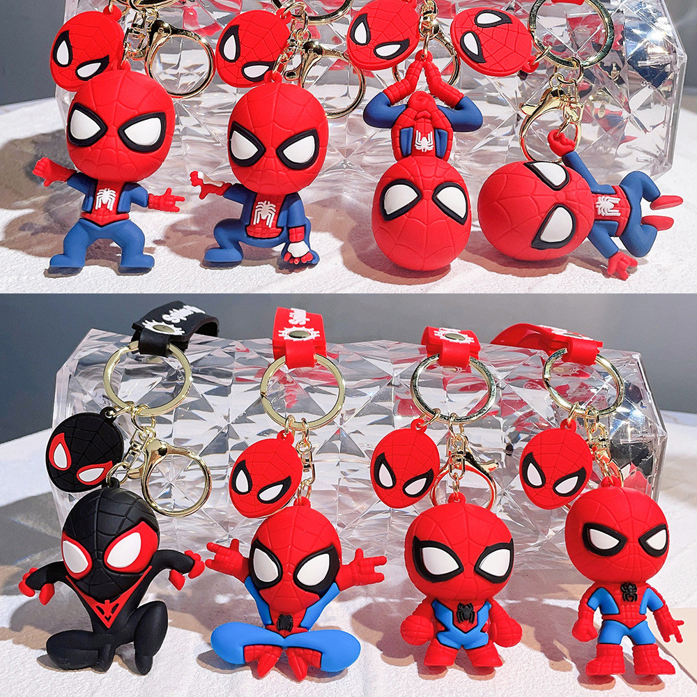 Marvel Spider - พวงกุญแจผู้ชาย - แมงมุมหลายสไตล์ - จี้ผู้ชาย, พวงกุญแจส่วนบุคคล & สินค้าอนิเมะ​