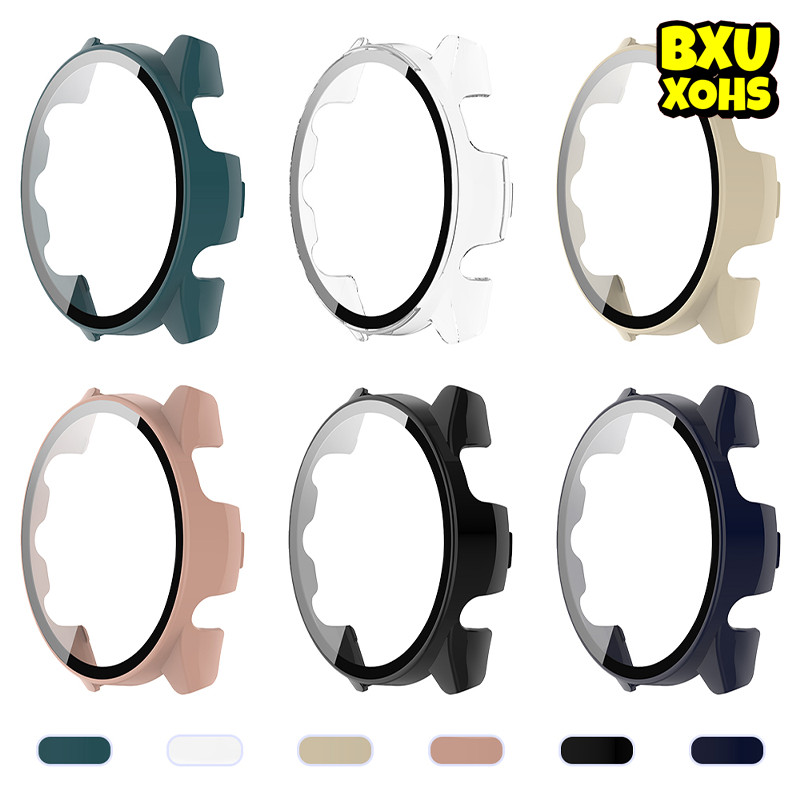 ตู้ใส่กระจกเทมเพอร์ for Garmin Forerunner 165/Garmin Forerunner 165 Music อุปกรณ์เสริมหน้าจอปกป้องพีซีคุณภาพสูง
