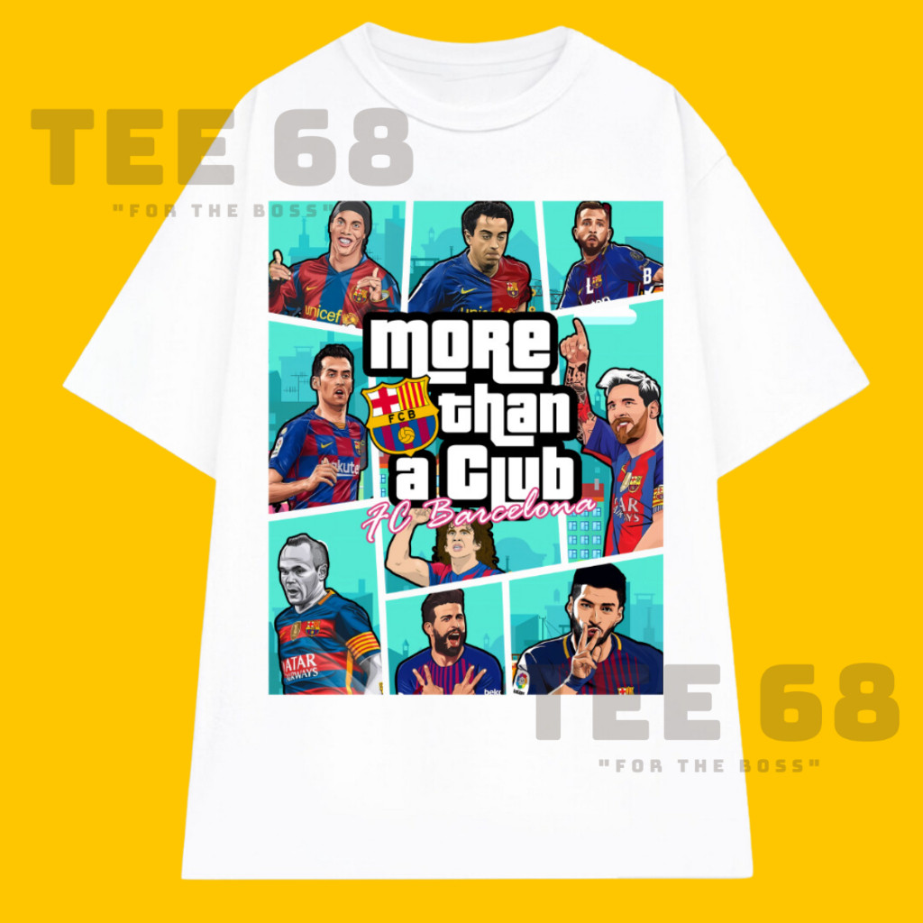 HOT Barcenola More Charcoal a Club Local Brand Tee 68 Cotton   T-Shirt สําหรับผู ้ ชายและผู ้ หญิง  
