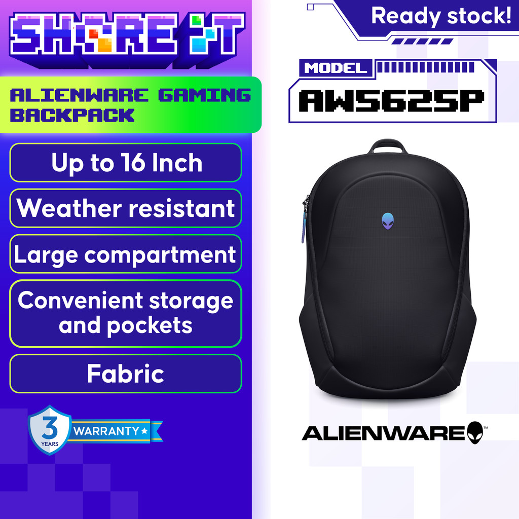 กระเป๋าเป้ Dell ALIENWARE 16 นิ้ว - AW5625P