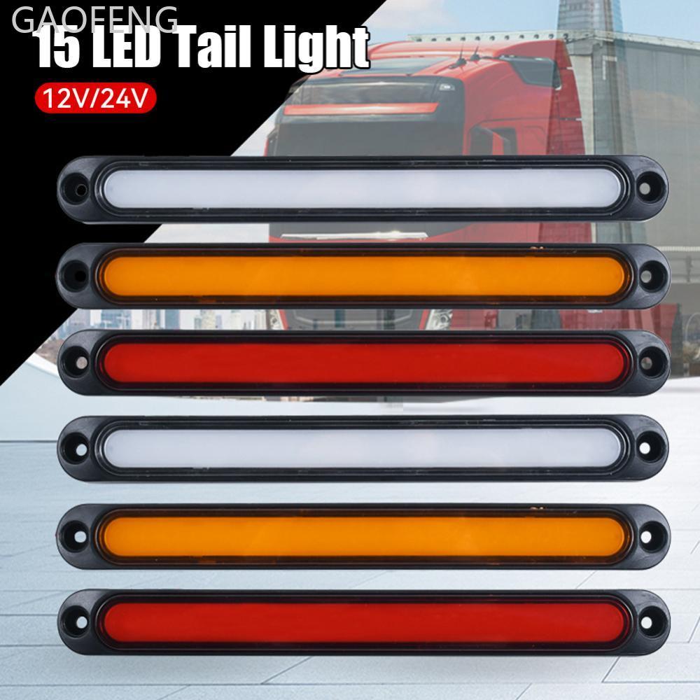 GAOFENG 1 PC รถบรรทุก 15 LED ที่สามเบรคหยุดด้านหลังไฟท้ายขับรถเตือนโคมไฟ SUV Trailer รถบรรทุกตําแหน่