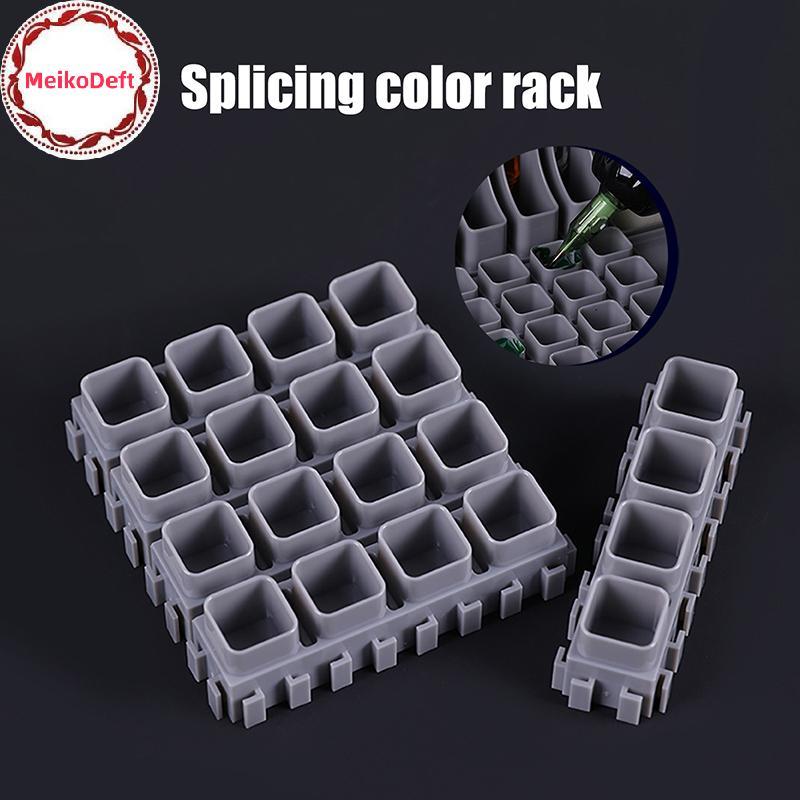 MeikoDeft Multi-Spliced Creative Design Ink Cup Tattoo Cartridge Holder ABS Tattoo Artist Desktop Storage Combines Rack Tattoo Accessories TH