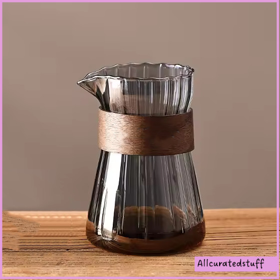 One Two Cups Pour Over Coffee Server Glass Carafe 500ml - FM-5ML2