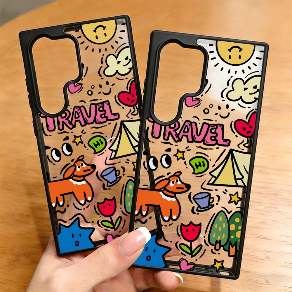 เคสโทรศัพท์ For Samsung A56 A55 S24 S25 Ultra Case Samsung A17 A07 S23 A36 A06 A16 A05S A54 A35 A15 S26 Ultra อะคริลิก - รูปที่ 3