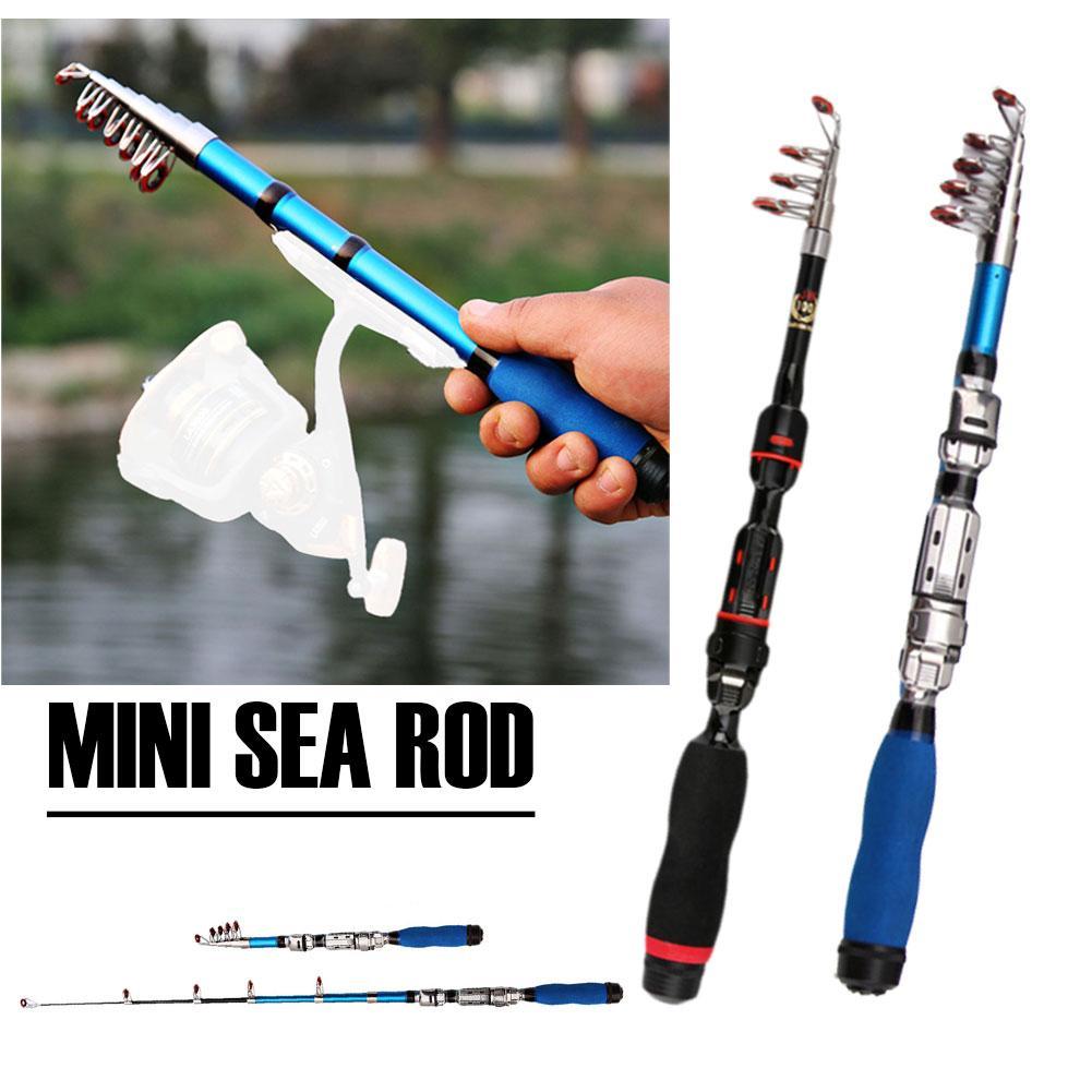 Mini Casting Fishing Rod Reel Telescopic Fishing Rod Sea 1 M /1.2 M /1.7 M Fishing Rod E1n0