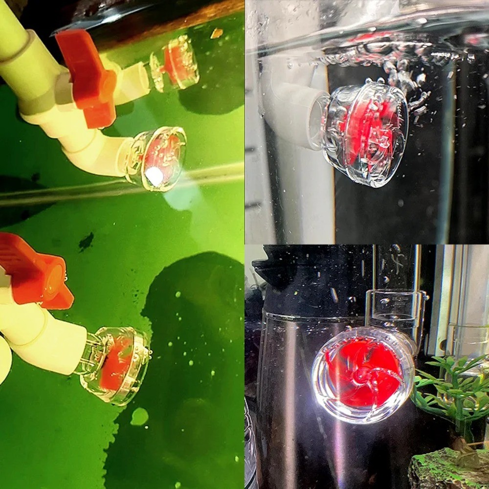 WWIWKK Aquarium Wave Maker หัวฉีด,โปร่งใสหมุน Wave Outlet, Wave-Making ด้านข้างกรองใช้งานร่วมกับพัดลมรูปถังปลาท่อน้ําเชื่อมต่อน้ําเค็ม Aquarium ราคา ถูกที่สุด ดีลบีเคเค แกลเลอรีภาพที่ 6