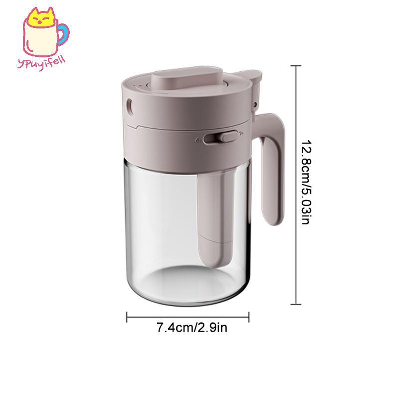 [YPU] ห้องครัวในครัวเรือน Heartnake-Proof Seasoning Jarเกลือคอนเทนเนอร์ 2 In 1 แก้วขวดเครื่องเทศช้อนแยกแก้วปรุงรสสามารถมนนคส combedท - รูปที่ 7