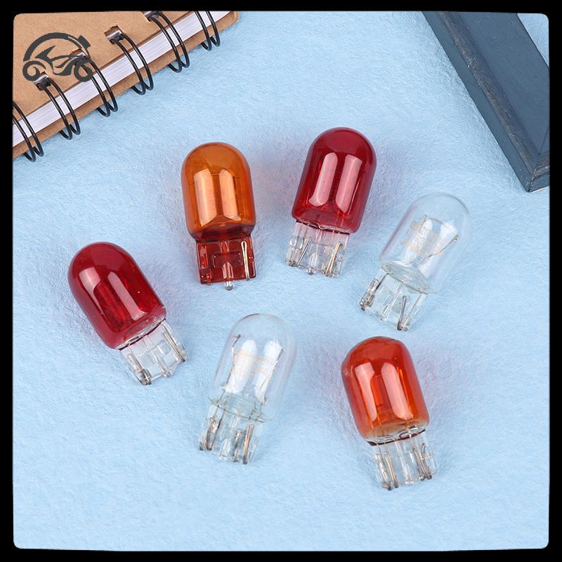 [8C11] T20 7440 7443 WY21W W21W หลอดฮาโลเจน 7443 W21/5W T20 Super Bright สํารองย้อนกลับสําหรับโคมไฟส