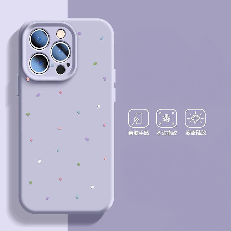 สี Polka Dot เหมาะสําหรับ Apple 17promax เคสโทรศัพท์ IPHONE16pro15 Huawei pura80 + mate70/60/50/40ep