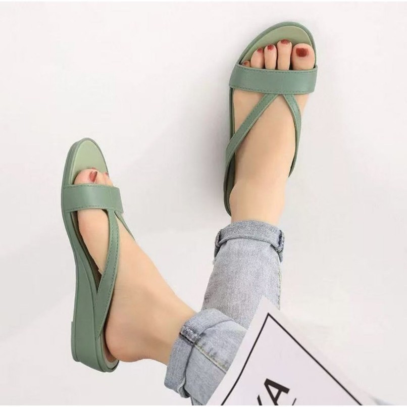 รองเท้าผู้หญิงส้นเตี้ย สวมใส่สบาย แนวแบบแฟชั่นใส่แล้วสวยและหรูหรา กันลื่น สวมใส่สบายมีให้เลือก 3 สี พร้อมส่ง BB034 - รูปที่ 7