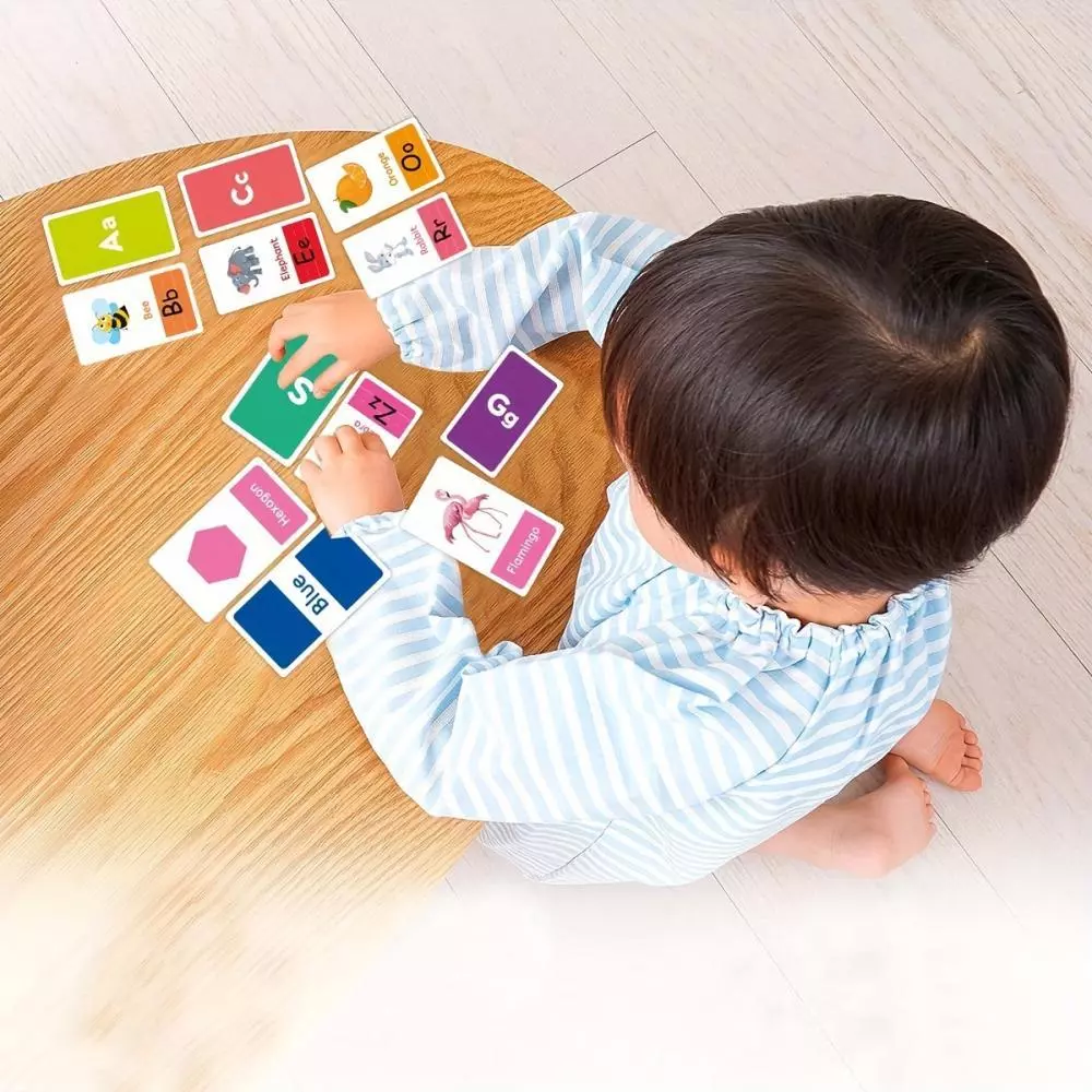 TIMEKEY แฟลชการ์ดสอนตัวอักษร ABC สำหรับเด็กวัยหัดเดิน D3N6 thumbnail 5