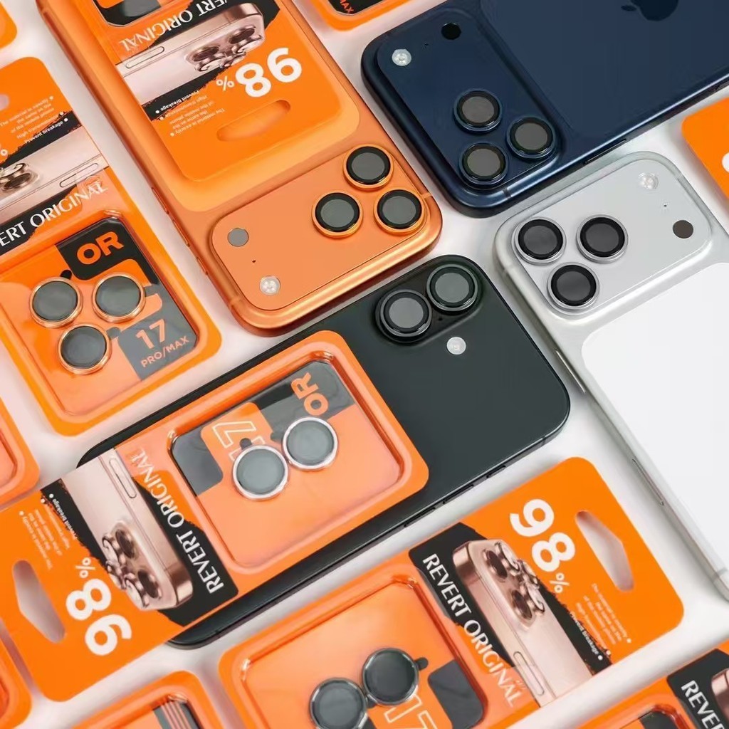 ใหม่! ฟิล์มเลนส์ไทเทเนียม สีตามเครื่องจริง 1:1 ปกป้องระดับพรีเมียม สำหรับ iPhone 17PROMAX 16PLUS 15 14PRO 13PROMAX 12PRO - รูปที่ 6